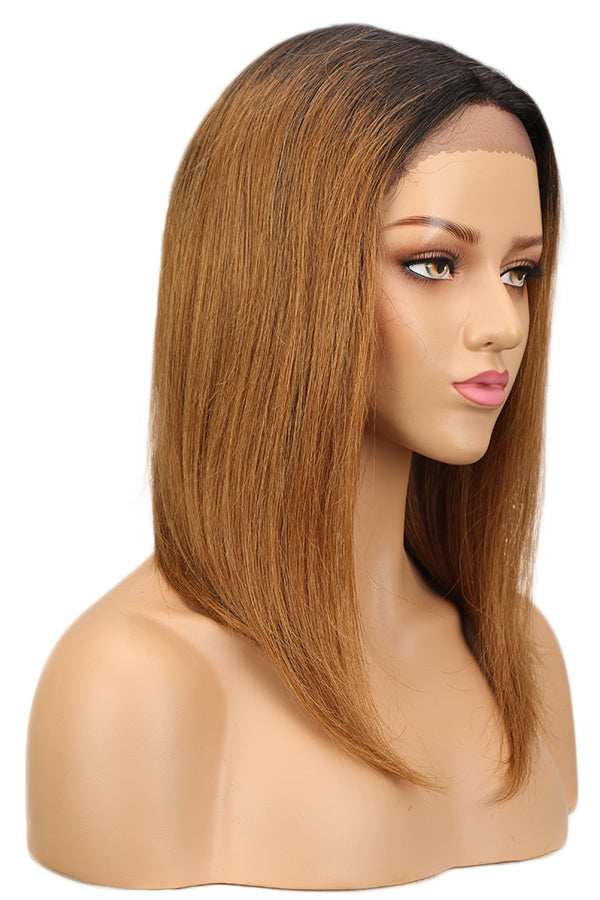 QVR Lace Front Human Hair Wigs 16 Inches Short Straight Wigs For Black Women | Page