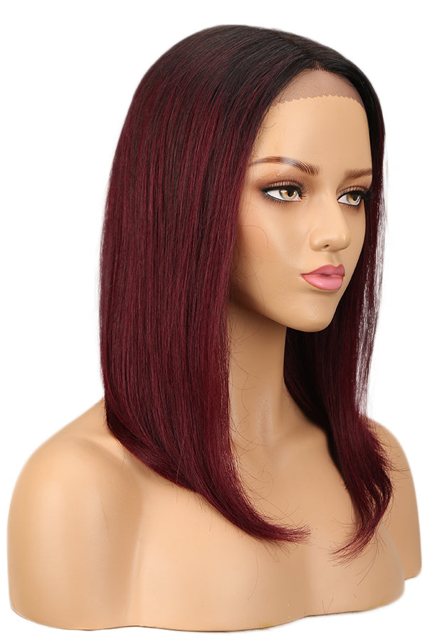 QVR Lace Front Human Hair Wigs 16 Inches Short Straight Wigs For Black Women | Page