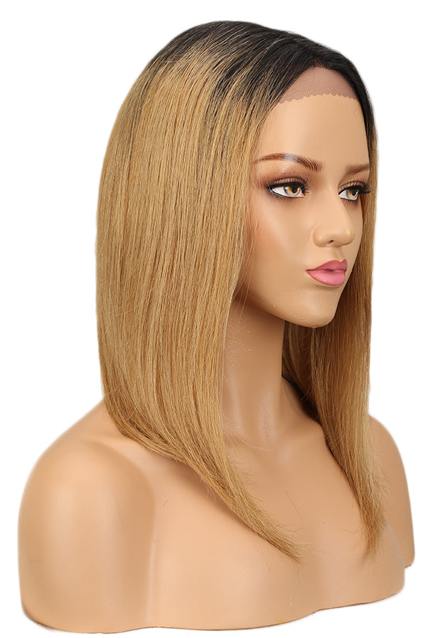 QVR Lace Front Human Hair Wigs 16 Inches Short Straight Wigs For Black Women | Page