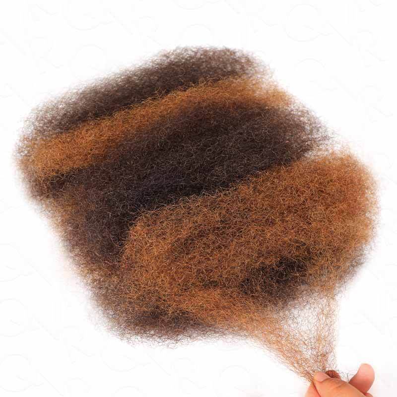 QVR Multi-Color Combo Afro Kinky Bulk Human Hair For Braiding Dreadlock