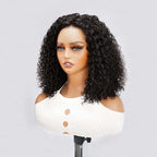 QVR Glueless Kinky Curly 5x5 Lace Closure Wig Ready to Go Soft Short Bob Wigs