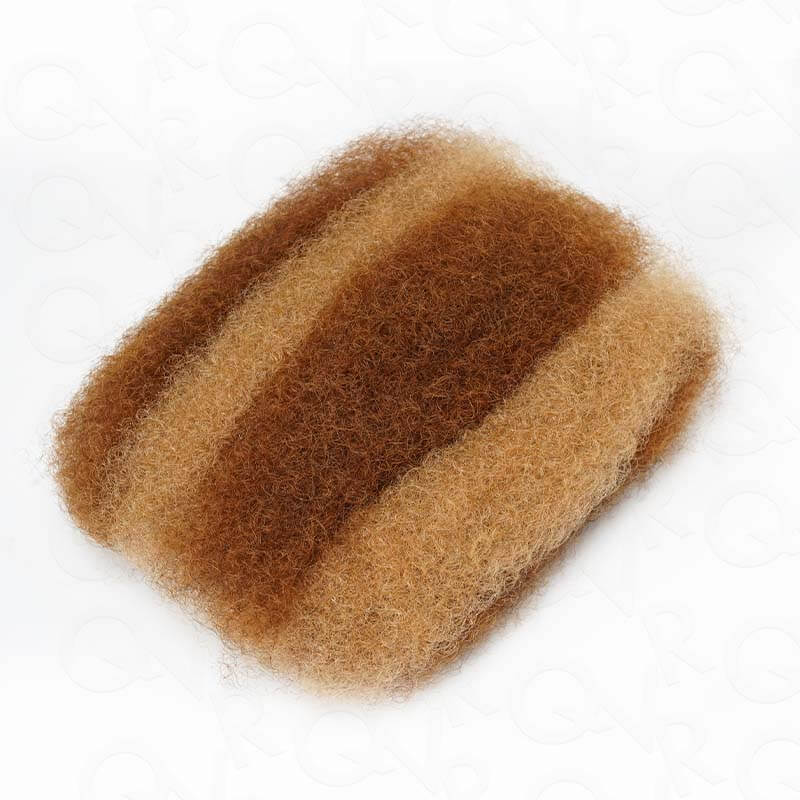 QVR Two Colors #P27/30 Afro Kinky Bulk Human Hair for Mini Twist Braiding Dreadlock