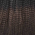 QVR Ombre Brown #T1B/4 Feather Crochet Human Hair Afro Kinky Curly Machine Made Crochet Weave Hair Extensions