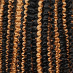 QVR Blonde Highlight Feather Crochet Human Hair #P1B/27 Afro Kinky Curly Machine Made Crochet Weave Hair Extensions