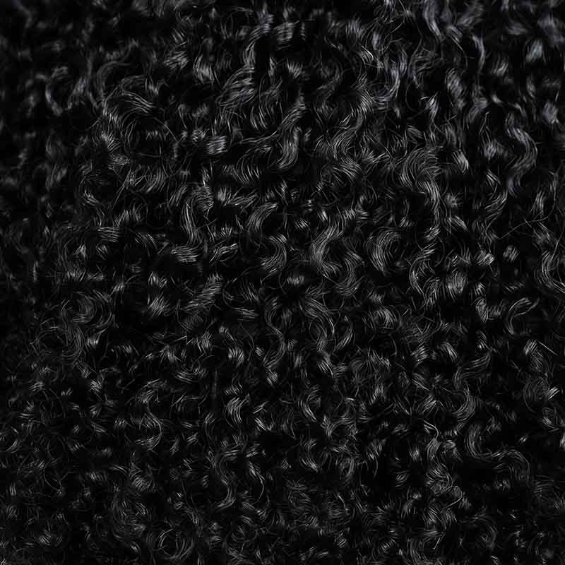 Full Head Crochet Only $99-QVR Tight Curly Feather Crochet Human Hair