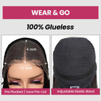 QVR Bob 13x4 Lace Frontal Wigs Brazilian Straight Black Virgin Human Hair Wigs
