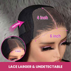 QVR Glueless Pre-cut 4x6 HD Lace Closure Human Hair Wig Afro Curly Wear & Go Wigs Beginner Friendly