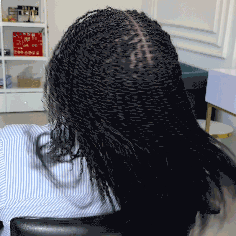 QVR No Short Hair Upgraded Afro Kinky Bulk Human Hair for Braiding & Mini Twists