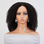 QVR Kinky Curly V Part Wigs Human Hair Beginner Friendly No Leave Out