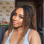 QVR #27/30 Afro Kinky Bulk Mixed Color Human Hair for Braiding DreadLock