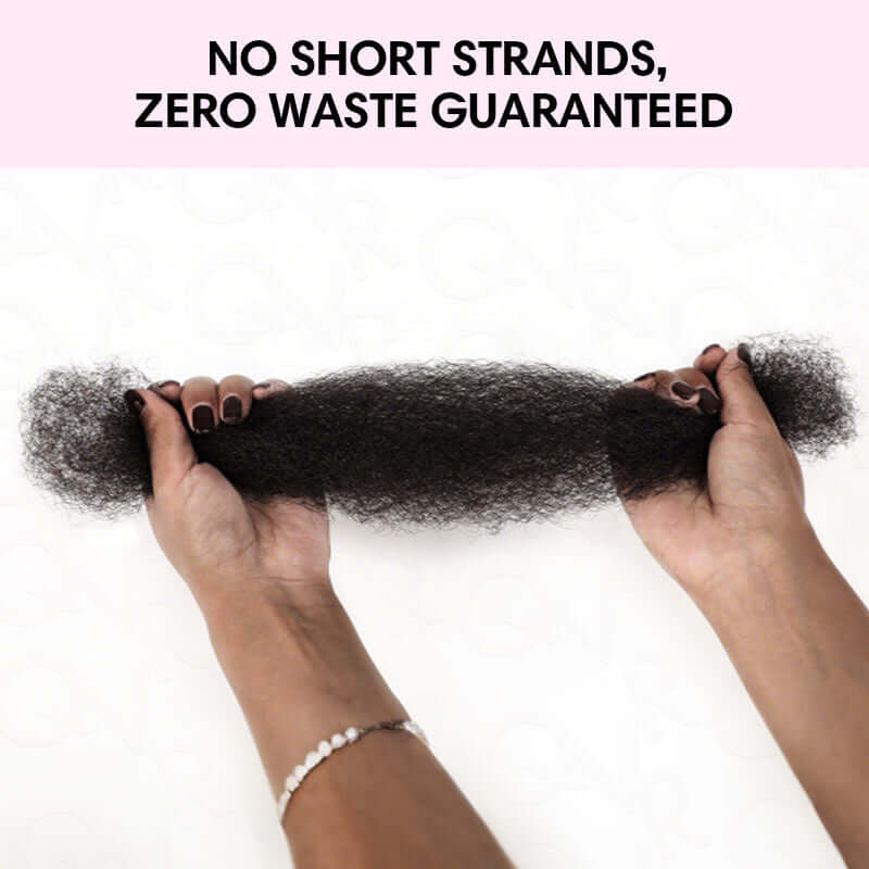 QVR No Short Hair Upgraded Afro Kinky Bulk Human Hair for Braiding & Mini Twists