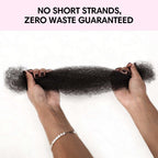 QVR No Short Hair Upgraded Afro Kinky Bulk Human Hair for Braiding & Mini Twists