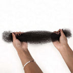 QVR Natural Black Afro kinky Bulk Hair Extensions For Braiding Dreadlock Human Hair