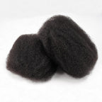 QVR No Short Hair Upgraded Afro Kinky Bulk Human Hair for Braiding & Mini Twists