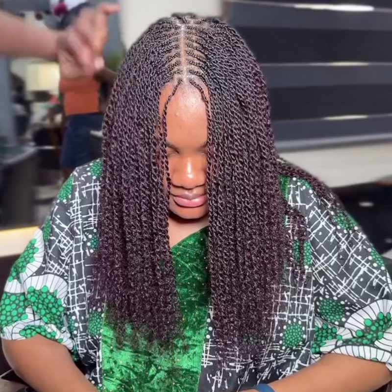 QVR Mix #1B/99J Color Afro Kinky Bulk Human Hair For Braiding Dreadlock Hair