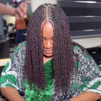 QVR Mix #1B/99J Color Afro Kinky Bulk Human Hair For Braiding Dreadlock Hair