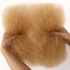 QVR #27+#613+#30 Blonde Highlights Afro kinky Bulk Human Hair for Braiding & Twists