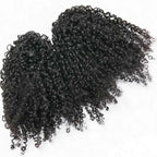 QVR Burmese Kinky Curly Crochet Hair Machine Made Natural Black Natural Curls Feather Human Hair Extension