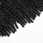 QVR Burmese Curly Crochet Hair Natural Black Machine Made Feather Crochet Human Hair Extension