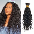 QVR Water Wave Bulk Hair Extensions for Boho Knotless Braiding