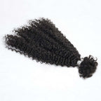 QVR Afro Kinky Curly Human Bulk Hair Extensions for Boho Knotless Braiding