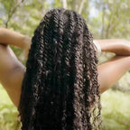QVR Knotless Boho Island Twists with 100% Human Hair Curls