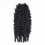 QVR Burmese Curly Hair Bundle With Spiral curls Double Drawn Virgin Human Hair Weave