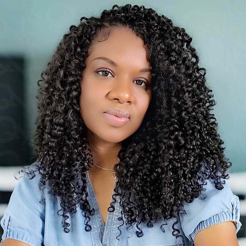 Member Sale| QVR Burmese Curly Crochet Hair Natural Black