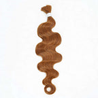 QVR Brown Highlight Body Wave Boho Knotless Braids Human Bulk Hair #P4/30/27 Human Braiding Hair Extensions