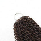 QVR Ombre #T4/30 Human Crochet Hair Afro Kinky Curly Machine Made Feather Crochet Hairstyle