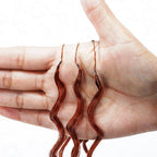 QVR Bright Brown #35D Human Crochet Hair Water Wave Machine Made Feather Crochet Hairstyle