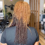 QVR 3 In 1 Afro Kinky Bulk Three Colors #4/30/27 Human Hair For Braiding Dreadlock Hair
