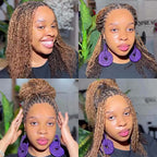 QVR #P4/30/27 Color Afro Kinky Bulk Human Hair For Braiding Dreadlock Hair
