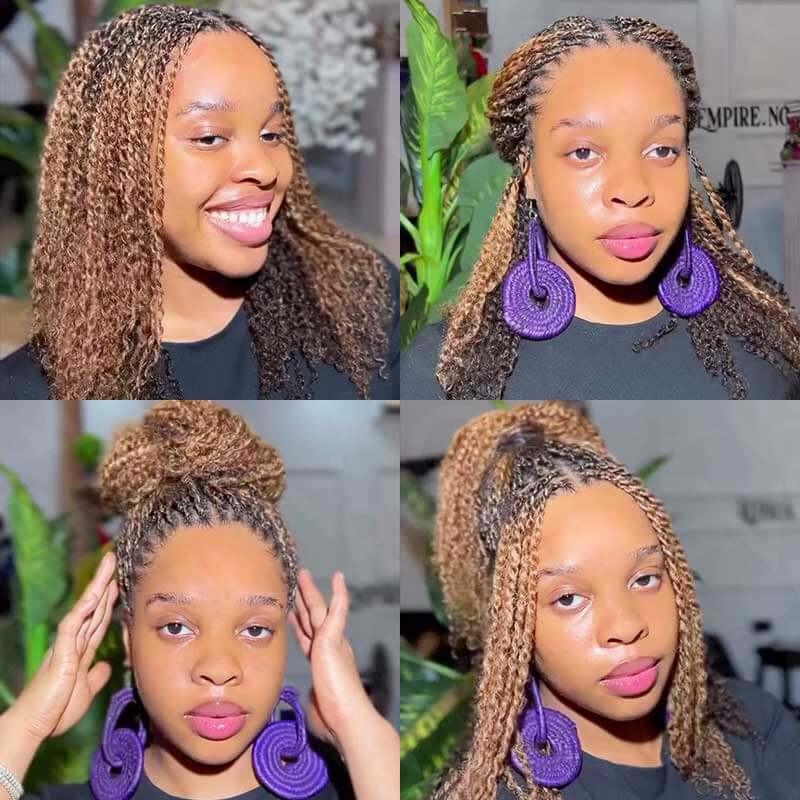 QVR #P4/30/27 Color Afro Kinky Bulk Human Hair For Braiding Dreadlock Hair
