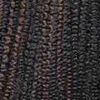 QVR Brown Highlight Feather Crochet Human Hair #P1B/4 Afro Kinky Curly Machine Made Crochet Weave Hair Extensions