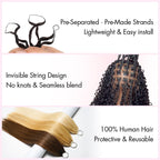 QVR Ombre Brown Feather Crochet Human Hair #T2/30 Burmese Curly Machine Made Crochet Weave Hair Extensions
