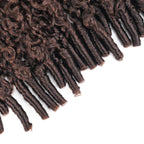 QVR Burmese Curly Feather Crochet Human Hair Ombre Brown #T1B/4 Machine Made Crochet Weave Hair Extensions