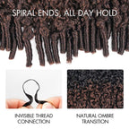QVR Burmese Curly Feather Crochet Human Hair Ombre Brown #T1B/4 Machine Made Crochet Weave Hair Extensions