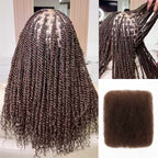 QVR Dark Brown Afro kinky Bulk Hair Extensions For Braiding Dreadlock Human Hair
