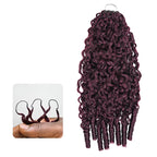 Member Sale|QVR Burmese Curly Feather Crochet Human Hair Salt Pepper Crochet Hair