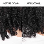 QVR Glueless Burmese Curly V Part Wigs Natural Black Invisible Lace Edge Human Hair Wig