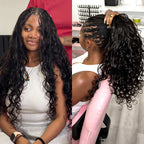 QVR French Curl Human Bulk Hair Extensions for Boho Knotless Braiding