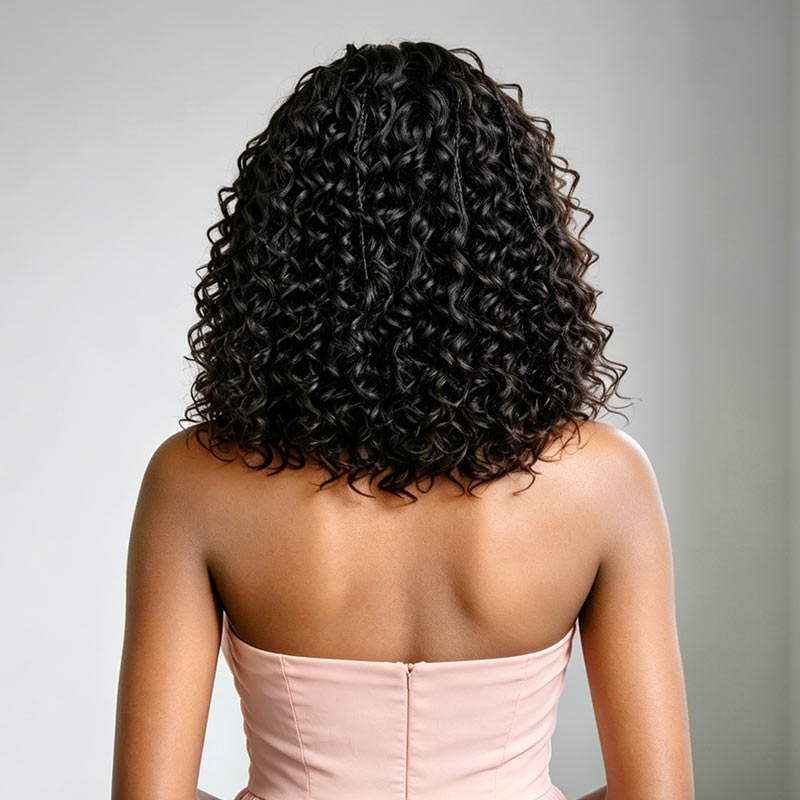 QVR Knotless Boho Braid 5X5 Lace Closure Wig with Braided Top Wear To Go Virgin Human Hair Wigs