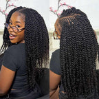 QVR No Short Hair Upgraded Afro Kinky Bulk Human Hair for Braiding & Mini Twists