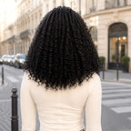 QVR Afro Kinky Curly Human Bulk Hair Extensions for Boho Knotless Braiding