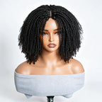 QVR Glueless Spiral Coily Curly V Part Wig Beginner Friendly Short Bob Wigs