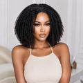 QVR Glueless Spiral Coily Curly V Part Wig Beginner Friendly Short Bob Wigs