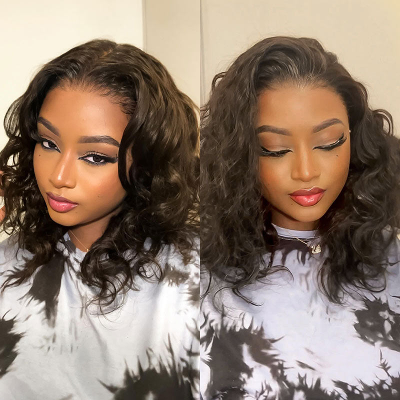 QVR 7x5 Glueless Lace Body Wave Wig With Pre Plucked Hairline 100% Human Hair