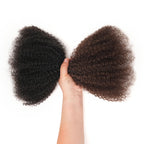 QVR Ombre Brown #T1B/4 Afro kinky Bulk Human Hair for Braiding & Twists