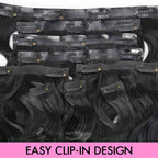 QVR Invisible Body Wave PU Clip In Hair Extensions 9PCS 5PCS Volumizer Human Hair